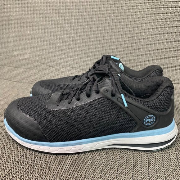 Timberland PRO Womans Size 11 Black & Blue Composite Sneakers Safety Toe - Picture 1 of 9